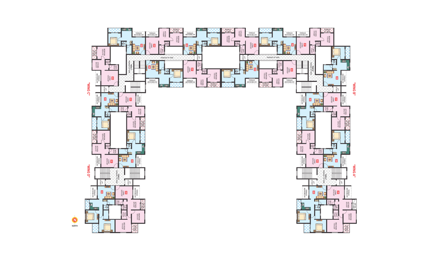 Vaishnavi Vastu Narayangaon -  2nd Floor Plan