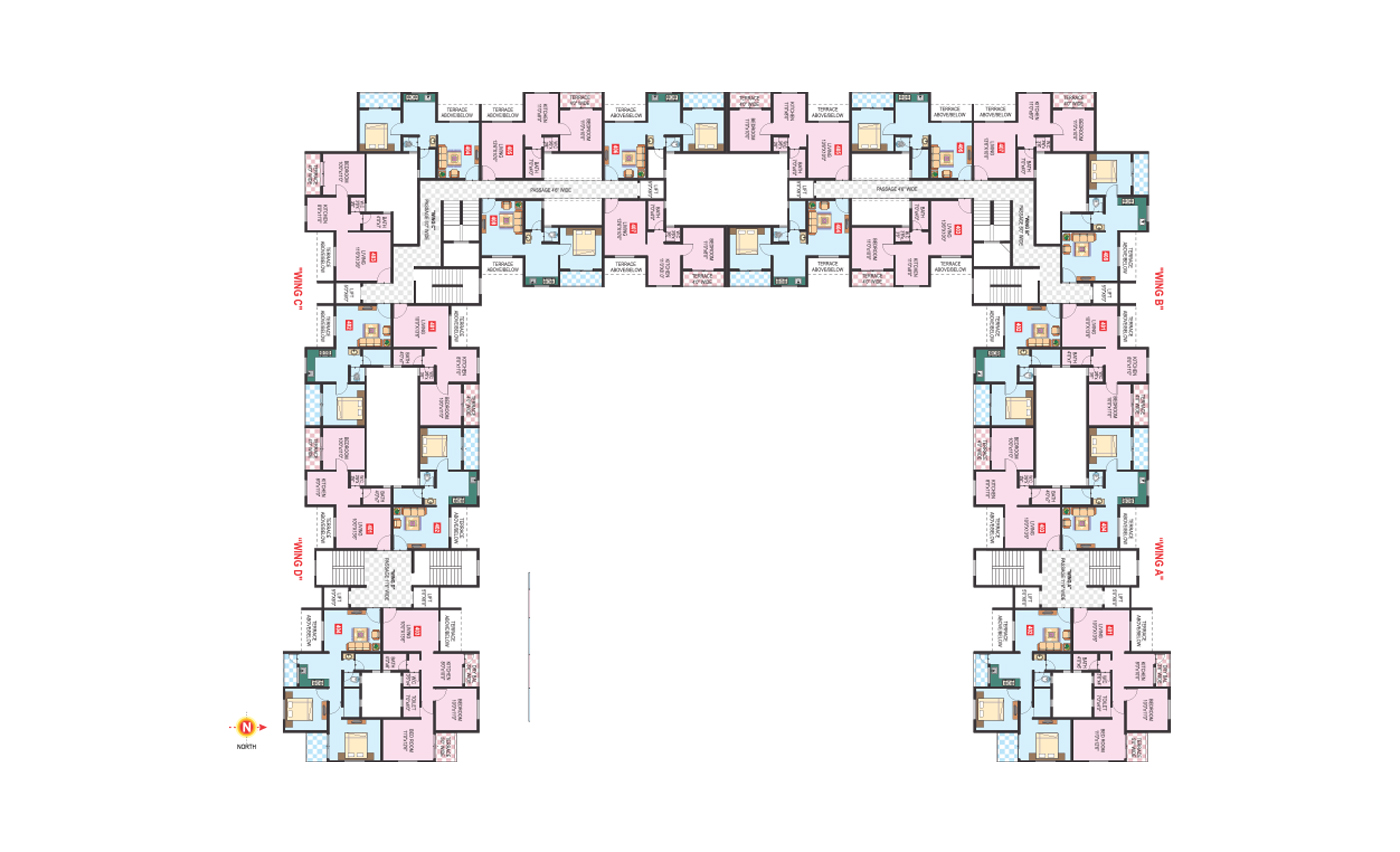 Vaishnavi Vastu Narayangaon -  4th Floor Plan