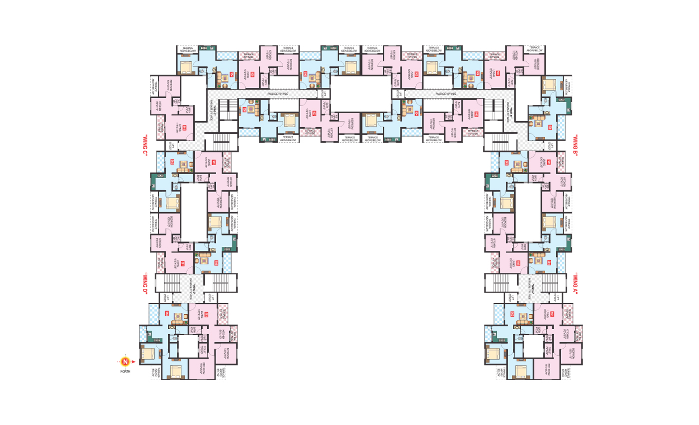 Vaishnavi Vastu Narayangaon -  5th Floor Plan