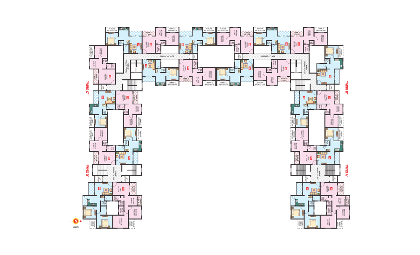 Vaishnavi Vastu Narayangaon -  7th Floor Plan